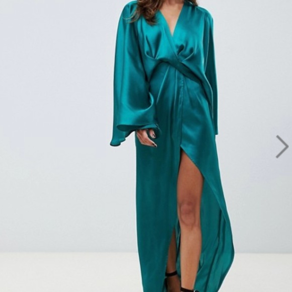 ASOS Dresses & Skirts - DESIGN kimono sleeve maxi dress w/ twist detail